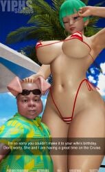 3d affair big_breasts big_thighs bulma_briefs cellphone cheating cheating_wife dragon_ball_z full_color honey_select_2 milf mother netorare ntr oolong parody snapchat wet yiph