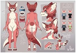 3_toes 4_fingers absurd_res anthro anus artist_name ass barely_visible_areola big_tail blue_eyes border breasts bust_portrait cafeine cafeine_(cafeine) canid canine character_name character_signature claws clothing color_swatch contextual_arrow digitigrade english_text eyelashes feet female fingers fluffy fluffy_tail fox fox_ears front_view full-length_portrait fur genitals hair hi_res humanoid_hands hybrid kobold long_tail long_tongue looking_aside looking_at_viewer mammal markings model_sheet multicolored_body multicolored_fur multicolored_hair multicolored_tail multiple_angles multiple_poses nipples non-mammal_breasts non-mammal_nipples nude nude_anthro nude_female number open_mouth outline pawpads paws pink_body pink_pawpads pink_tail pink_tongue portrait pose rear_view scales scalie simple_background smile solo species_name spots spotted_body spotted_fur spotted_markings spotted_scales spotted_tail standing tail tail_dimple tail_markings tapering_tongue teeth text thick_tail thigh_gap toe_claws toes tongue tongue_out two_tone_body vulva wavy_tail white_body white_border white_fur white_outline white_tail white_toes wide_hips
