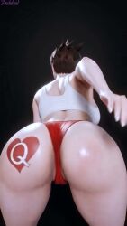 4k absurd_res ai_assisted ai_generated animated bleached dance freckles freckles_on_face huge_ass huge_breasts light-skinned_female mp4 music music_video overwatch overwatch_2 queen_of_hearts queen_of_hearts_tattoo raceplay solo solo_female sound spanking spanking_ass tagme tape taped_nipples tracer video zindabad
