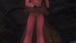 1boy 3d animated bandit black_hair breasts captured cat_ears cat_tail catgirl dark-skinned_male female final_fantasy final_fantasy_xiv gpose_(ffxiv) male miqo'te mp4 no_sound rape sex small_breasts tagme vaginal_sex video video_game_franchise