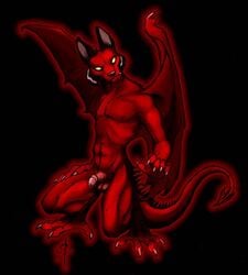 1boy demon male male_only nude penis seraph solo