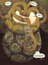 2026 3_holes_1_tentacle all_the_way_through anal anal_sex ass_up consensual_tentacles consentacles container dialogue double_penetration double_vaginal elemental_creature english_text female female_penetrated fungi_fauna fungus genitals heart_symbol hi_res human human_penetrated interspecies jack_cayless jar mammal monster monster_on_female not_furry_focus nude nude_female nude_human offscreen_character penetration quadruple_anal rapscallion restrained restrained_by_tentacles sex speech_bubble tentacle tentacle_in_ass tentacle_in_vagina tentacle_penetration tentacle_sex text upside-down vaginal_penetration vulva