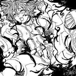 1boy anal cum disney heartless human keale kingdom_hearts male male_only male_urethral_insertion malesub monochrome oekaki open_clothes open_shirt penis pixel rape rough_sketch shirt solo sora square_enix tentacle tentacle_on_male tentacle_rape tentacles_on_male testicles unknown_artist unzipped urethral urethral_insertion yaoi_goddess_keale