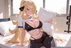 cynthia (pokemon) from pokemon by meitabuu