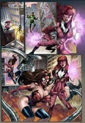 action_lines action_pose ass big_ass big_boobies big_boobs big_booty big_booty_(female) big_breasts big_thighs breasts building buildings bust busty chest cleavage cleavage_cutout cleavage_overflow comic comic_page curvaceous curvy curvy_figure doc_ock doctor_octopus energy explosion explosives female gender_transformation genderbend genderswap genderswap_(mtf) gloved_sleeves gloves hard_nipples hips hourglass_figure huge_ass huge_breasts huge_thighs jackpot_(marvel) large_ass large_breasts large_thighs legs light-skinned_female light_skin marvel marvel_comics mary_jane_watson masked masked_female mature mature_female mj_watson nipples nipples_bulge nipples_visible_through_clothing overflowing_ass overflowing_breasts overflowing_thighs peter_parker purple_energy red_hair red_hair_female sampleguy slim_waist small_nipple small_nipples spider-man spider-man_(series) spider-woman superhero superhero_costume superhero_mask superheroine superheroine_costume taxi taxicab tentacle thick thick_hips thick_legs thick_thighs thigh_highs thighhighs thighs tight_clothing tits_bigger_than_head tits_bouncing voluptuous waist web web_swinging webshooter wide_hips