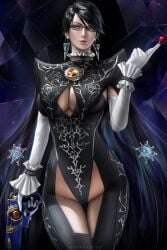 1girls bangs bayonetta bayonetta_(character) bayonetta_2 big_breasts black_dress black_hair blue_eyes breasts candy cleavage cleavage_cutout closed_mouth earrings elbow_gloves female female_focus female_only food frills glasses gloves gun hand_up handgun hi_res high_resolution highres holding holding_object holding_weapon jewelry large_breasts leotard light-skinned_female light_skin lips lipstick lollipop looking_at_viewer makeup mole mole_under_mouth only_female shiny shiny_hair short_hair simple_background skin_tight solo solo_female thighs trigger_discipline we1cometoparadiseart weapon welcometoparadise white_gloves wtparadise