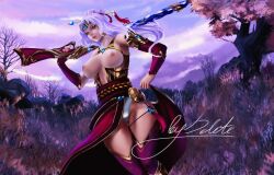 2d artbydelete female_only lian_(paladins) paladins paladins_champions_of_the_realm solo