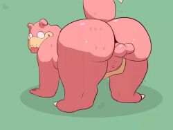 1boy animated anthro ass ass_focus ass_ripple ass_shake bodily_fluids debudraws generation_1_pokemon male male_only nintendo pokemon pokemon_(species) slowpoke solo superchub sweat sweaty_butt tongue tongue_out twerking video_games