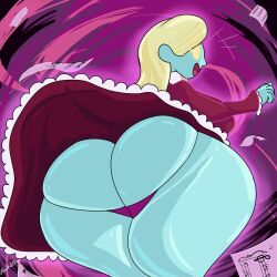 1girls anthnsfw ass ass_focus backboob banillansfw big_breasts big_butt big_thighs blonde_hair blue_body blue_skin breasts butt_crack clothed clothing dat_ass dress fat_ass female female_only ghost ghost_girl huge_ass huge_butt large_ass large_butt long_hair long_sleeves looking_back luigi's_mansion mario_(series) melody_pianissima music_sheet nintendo open_mouth panties platinum_blonde_hair purple_thong revealing_clothes sideass skirt sleeves solo solo_female solo_focus teasing thick thick_ass thick_hips thick_thighs thighs thong upskirt wide_hips yellow_eyes