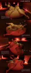 3d 3d_(artwork) ass big_belly bra breasts bulge cd_projekt_red comic cyberpunk_2077 digestion dominant dominant_pred female female_pred giantess giantess_vore growth judy_alvarez large_breasts lepetitejane1111 medium_breasts mini_giantess multiple_prey naked nude nude_female nudity oral_sex page_38 the_witcher_(series) the_witcher_3:_wild_hunt unwilling_prey vore yennefer