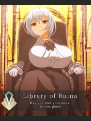 angela_(library_of_ruina) angela_(lobotomy_corporation) big_breasts crossed_legs library_of_ruina project_moon tagme