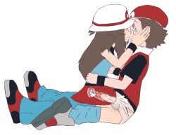 anklehighs bad_anatomy blue_socks cowgirl_position crying cum female internal_cumshot kissing leaf_(pokemon) loose_socks male penetration penis pokemon preciousleaf rape red_(pokemon) red_hat reverse_rape semen socks spit straddling tears vaginal_penetration x-ray xray_view