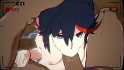 3d :>= animated blender blender_(medium) blowjob camera camera_frame dark-skinned_male dark_skin dirty embarrassed fellatio female interracial kill_la_kill looking_at_viewer male matoi_ryuuko mp4 naked no_sound nude saliva source_request studio_trigger video wallimog