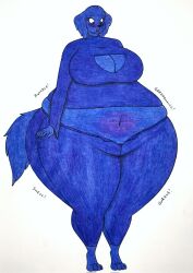 anthro big_breasts blueberry_inflation breasts female lj_caffie