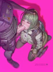 blowjob dokkaebi_(rainbow_six) ela_(rainbow_six) fellatio futa_on_female futanari mila_the_mute on_knees oral rainbow_six rainbow_six_siege tom_clancy ubisoft