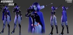 1girls 3d alternate_costume amelie_lacroix breasts busty clothing cosplay dc dc_comics demon demon_girl eyelashes female female_only forehead_jewel goth hair half_demon halloween high_heels hourglass_figure human jewel kachigachi large_ass large_breasts legs looking_at_viewer overwatch purple_eyes purple_hair rachel_roth raven_(cosplay) raven_(dc) short_hair solo superhero superheroine teen_titans thick thick_thighs thighs upper_body voluptuous wide_hips widowmaker