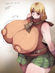 1girls 2022 ashley_graham ashley_graham_(brooke_elizabeth_mathieson) big_breasts blonde_hair breasts female female_only gigantic_breasts huge_breasts hyper hyper_breasts large_breasts resident_evil resident_evil_4 tagme top_heavy tsuyomayo