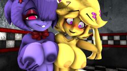 1080p 3d anthro bonfie bonfie_(cryptia) bonnie_(cally3d) bonnie_(fnaf) breast_squish breasts cally3d chica_(cally3d) chica_(fnaf) chiku chiku_(cryptia) clazzey cryptiacurves fazclaire's_nightclub female_only five_nights_at_freddy's fnaf fredina's_nightclub loverofmemes scottgames sfm