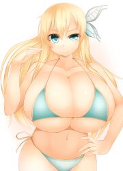 10s 1girls 2010s 2011 bakunyuu bare_shoulders belly_button bikini bikini_bottom bikini_top blank_background blonde_eyebrows blonde_female blonde_hair blonde_hair_female blue_bikini blue_bikini_bottom blue_bikini_top blue_eyes blue_eyes_female blue_swimsuit boku_wa_tomodachi_ga_sukunai breasts butterfly butterfly_hair_ornament cleavage collarbone curvaceous enormous_breasts facominn female_focus front-tie_bikini front-tie_top gigantic_breasts hair_flip hair_ornament hand_on_hip hi_res high_resolution highres hourglass_figure huge_breasts huge_cleavage impossible_clothes impossible_swimsuit long_blonde_hair long_hair looking_at_viewer massive_breasts navel overflowing_breasts plain_background revealing_clothes revealing_swimsuit sena_kashiwazaki shiny_body shiny_breasts shiny_hair shiny_skin side-tie_bikini side-tie_bikini_bottom simple_background single_female single_girl skindentation smirk smirking_at_viewer solo solo_female standing swimsuit tight_bikini tight_clothing tight_fit tight_swimsuit top_heavy_breasts underboob v-shaped_eyebrows voluptuous voluptuous_female white_background