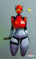 1girls 2022 3_eyes antennae arrow big_breasts big_thighs botbox_(psyk323) breasts busty curvaceous curves curvy curvy_body curvy_female curvy_figure curvy_hips featureless_crotch female female_focus female_only gynoid hi_res highres hips hourglass_figure huge_thighs large_breasts large_thighs looking_at_viewer original original_character psyk323 red_shirt robot robot_girl robot_humanoid robot_joints slim_waist solo solo_female solo_focus thigh_gap thigh_strap thighs voluptuous waist wave waving wide_hips yellow_eyes