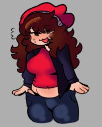 1girls blush blushing_at_viewer breasts creepypasta female fnf fnf_mod fnf_mods friday_night_funkin friday_night_funkin_lullaby friday_night_funkin_mod girlfriend_(friday_night_funkin) girlfriend_(mods) hypnos_lullaby large_breasts looking_at_viewer lullaby_girlfriend_(fnf) panties solo sweating tummy