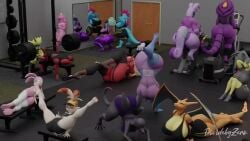 3d animated big_ass big_breasts blaziken breasts bubble_butt charizard dividebyzero dohidoide dragonair dumbbell eeveelution ekans ennewt female female_blaziken female_incineroar female_only feraligatr generation_1_pokemon generation_3_pokemon generation_6_pokemon generation_7_pokemon generation_8_pokemon goodra group gym gym_clothing gym_mat huge_ass huge_breasts incineroar incineroar_(valorlynz) mareanie maria_calaveras marion_calaveras mawile mostly_clothed mostly_nude no_sound pokemon pokemon_(species) public salazzle scorbunny scorbunny_(valorlynz) shiny_pokémon shiny_pokemon sportswear sylveon tagme toxapex underboob video weights workout workout_clothes workout_clothing workout_equipment yuki_(evov1) yukigatr_(evov1) yukizard_(evov1) zeraora