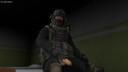 armor combat_goggles garry's_mod gay headgear helmet human human_only male male_only mask masked_male masturbation military military_uniform mobile_task_force penis scp_foundation scp_guard showing_off soldier solo_male tactical tactical_gear tactical_vest uniform