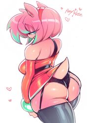 1girls amy_rose anthro ass breasts bubble_butt dress dress_lift female garter_belt garter_straps gofa green_eyes hedgehog hi_res hips large_ass large_breasts panties pink_body pink_hair sega short_hair sonic_(series) sonic_the_hedgehog_(series) tagme tail thick_thighs thighhighs thighs upskirt wide_hips