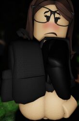 3d anthro artist_request backshot bag blush brown_hair glasses roblox robloxian source_request tagme