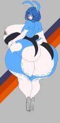 anthro big_ass big_breasts big_thighs brown_nipples daiidalus female five_nights_at_freddy's huge_ass sunr4y sunr4y_w0rksh0p tagme toy_bonnie toy_bonnie_(fnaf) vhsdaii