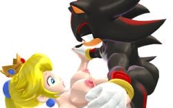 1boy 1girls 3d 3d_(artwork) anthro anthro_on_human ass big_breasts black_penis breasts crack_pairing crossover female holding holding_foot holding_legs human_on_anthro humanoid humanoid_penis interspecies male mario_(series) mating_press mikumikudance mmd nintendo omega_warrior penis penis_in_ass penis_in_pussy princess_peach pussy sega shadow_the_hedgehog sonic_(series) sonic_the_hedgehog_(series)