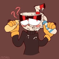 1:1 1futa 2boys ? ?? animate_inanimate anthro anthro_on_anthro artist_name artist_signature bisexual black_shirt blush clothed confused cum cum_drip cum_everywhere cum_on_face cum_on_penis cum_on_upper_body cuphead cuphead_(game) disembodied_penis double_handjob drinking_straw fleischer_style_toon for_a_head futa/male futa_on_male futanari gloves half-closed_eyes handjob handwear high_resolution highres hypnosis incest male male/male ms._chalice mugman noncon nonconsensual open_mouth penis raku_sarvin rape red_nose rubberhose self_upload signature spiral_eyes stroking_penis studio_mdhr sweat threesome topwear trio video_games yaoi yellow_gloves