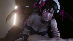 1boy 1girls 3d alternate_costume animated athletic_female black_hair blowjob cleavage clothed_female_nude_male demon_girl demon_tail demon_wings fellatio female female_focus final_fantasy final_fantasy_xv handjob heart-shaped_pupils hi_res high_resolution highres human iris_amicitia lazyprocrastinator light-skinned_female light-skinned_male light_skin longer_than_one_minute looking_at_viewer male male_pov no_sound oral oral_sex penis pov short_hair sound_request square_enix stealth_sex succubus tagme tail teenage_girl teenager thick_thighs uncensored video wings