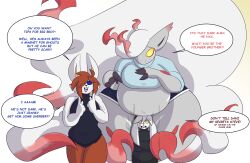 big_breasts breasts cinderace dani_(dewwydartz) dd_(dewwydartz) dewwydartz hisuian_zoroark pokemon pokemon_(species) raboot steve_(dewwydartz) zoroark