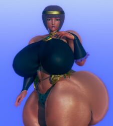 1girls 3d abs barefoot bbw capcom dark-skinned_female egyptian egyptian_clothes egyptian_headdress female female_only green_eyes hairy_pussy honey_select huge_ass huge_breasts hyper hyper_ass hyper_breasts looking_at_viewer menat purple_eyeshadow purple_hair purple_nail_polish randoxwando shiny_skin street_fighter street_fighter_v tagme thick_thighs