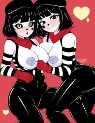 bonbon_(derpixon) breasts chuchu_(derpixon) female female_only mime mime_and_dash mime_girl octacats tagme