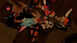 anthro anthro_only canid fox fur furry furry_only male_only orange_fur rexouium tagme vr_media vrchat vrchat_avatar wenge white_fur