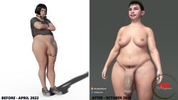 3d big_cock big_penis chubby futa_only futanari intersex ladyabysso nerd original_character penis self_upload