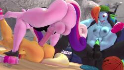 2futas 2girls 3d animated anthro anthrofied applejack_(mlp) athletic_female athletic_futanari cum cum_in_pussy cum_inside friendship_is_magic full_nelson furry futa_on_female futanari high_resolution hooves-art lalalexxi mating_press my_little_pony princess_cadance_(mlp) queen_chrysalis_(mlp) questionable_consent rainbow_dash_(mlp) smooth_skin sound vaginal_penetration video