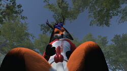 anthro anthro_only canid fox fur furry furry_only male_only orange_fur rexouium tagme vr_media vrchat vrchat_avatar wenge white_fur