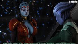 2futas 3d alien_girl asari banap big_breasts blender blender_(software) blue_skin breasts comic english_text futa_only futanari liara_t'soni mass_effect no_nut_november samara sci-fi science_fiction self_upload shock shocked shocked_expression tagme text