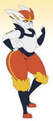 cinderace dewwydartz eva(dewwydartz) female pokemon pokemon_(species) tagme thick_thighs