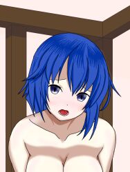 1girls blue_eyes blue_hair breasts catria_(fire_emblem) completely_nude female female_only fire_emblem fire_emblem:_mystery_of_the_emblem fire_emblem:_shadow_dragon_and_the_blade_of_light kenchu large_breasts looking_at_viewer medium_hair nintendo nude nude_female open_mouth solo