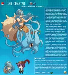 creature_index english_text female_focus fossil_pokémon generation_1_pokemon hi_res kinkymation marine monster_girl nintendo omastar page_139 page_number pokémon_(species) pokedex pokemon pokemon-girl_encyclopedia pokemorph pokemusu profile tagme terrance_rainer_(kinkymation) text_box