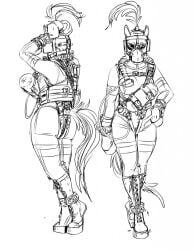 1girls 2014 air_tank anthro biped blinders boots clothed clothed_female clothing commander_rab commanderrab equid equine eyewear female female_only footwear gas_mask handwear hi_res hoof_boots hoof_gloves horse layerindustries mammal mask monochrome petplay ponyplay roleplay simple_background sketch solid_color_background solo standing white_background