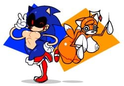 2girls completely_nude completely_nude_female female female_only full_body horaco multiple_girls naked naked_female nude nude_female peace_sign rule_63 sonic.exe sonic.exe_(character) sonic.exe_(creepypasta) sonic.exe_(series) sonic_(series) sonica.exe tagme tails_doll tailsko_doll thehoraco