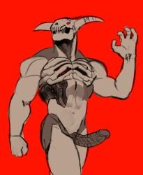 armor big_penis demon doom humanoid humanoid_penis icon_of_sin_(doom) male_only mechanical mechanical_penis monster muscular robot robotic_penis solo solo_focus