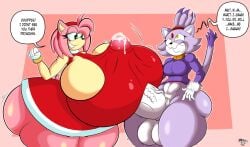 1futa accessory amy_rose anthro ass balls big_ass big_balls big_breasts big_butt big_penis blaze_the_cat bodily_fluids bottomless bracelet breast_play breasts clothed clothing dipstick_tail domestic_cat dress duo ellipsis english_text erection eulipotyphlan exclamation_point fat felid feline female forehead_gem fti_crossgender futa_on_female futanari genital_fluids genitals gigantic_ass gloves green_eyes gynomorph hair_accessory hairband half-closed_eyes handwear hedgehog hi_res huge_ass huge_balls huge_breasts huge_butt huge_cock huge_hips huge_thighs hyper hyper_ass hyper_breasts hyper_butt hyper_genitalia hyper_penis intersex intersex/female jewelry mammal markings mrxrickyx multicolored_body narrowed_eyes paizuri penis penis_between_breasts penis_bigger_than_body pink_hair precum precum_through_clothing purple_hair sega sex shirt simple_background size_difference smile sonic_(series) sonic_the_hedgehog_(series) speech_bubble tail_markings teasing text thick_thighs titfuck_under_clothes titjob topwear two_tone_body unwanted_cumshot unwanted_ejaculation wet wet_clothing wide_hips yellow_eyes