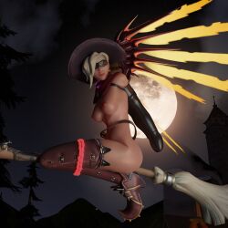 3d armbinder blindfold bondage gentlegiant_s halloween mercy overwatch tagme witch_mercy