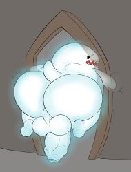 2021 ass big_ass big_balls big_butt big_penis boo_(mario) butt fat fat_ass flaccid ghost male male_only mario_(series) nintendo no_humans non-human nude rokie38 solo solo_male stuck stuck_in_door tagme thick_ass veiny_penis video_games